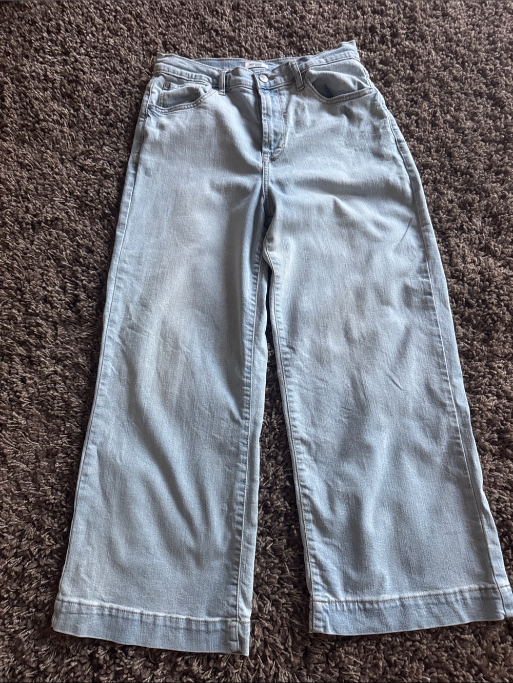 Kensie High Rise Wide Leg Ankle jeans